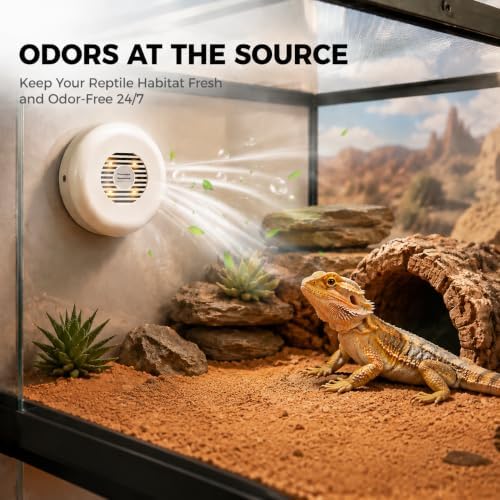 Reptile Enclosure Odor Eliminator, PCO Deodorizer for Terrariums