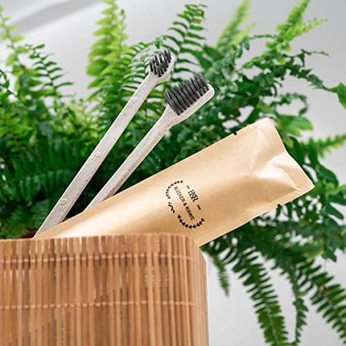 BLEEKER & RÖWE Eco Friendly Pet Toothbrushes, Individually Wrapped, Recyclable Packaging (10)