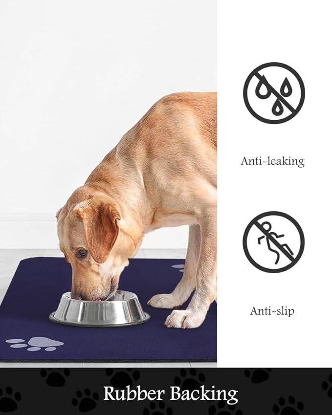 Pet Feeding Mat-Absorbent Dog Mat - Image 5