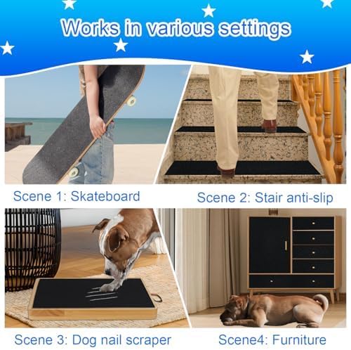 Dog Scratch Board,Dog Door Scratch Protector,Black, 10in×12.5ft