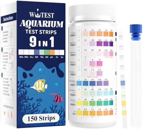 9 in 1 Aquarium Test Strips 150 Aquarium Test Kit Fish Tank Test Kit