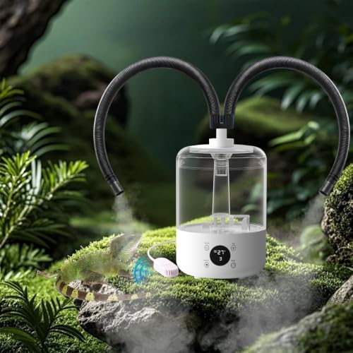 4L Quiet Reptile Fogger with Humidity Sensor, auto shut-off protection