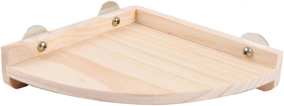 Hypeety Pet Platform Bird Wooden Playground Stand Perch Parakeet Conure Hamster Gerbil Rat Mouse Totoro Cage Accessories Small Animals Stands Exercise Toy