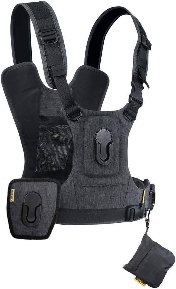 Cotton Carrier CCS G3 Camera Harness System for 2 Cameras, Grey
