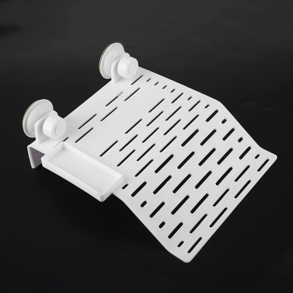 Aquarium Reptile Platform with Suction Cup Floating Dock for Turtles and Frogs Food Container and Resting Terrace for Fish Tank Habitat