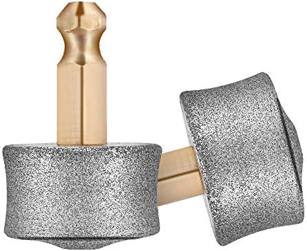 REXIPETS Dog Nail Grinder Replacement Head - Pet Nail Grinder Diamond Tip for Paws- 2 Pack Professional Dog Claw Grinder Bits Replaceable Diamond Nail Grinder Wheel (Tall)