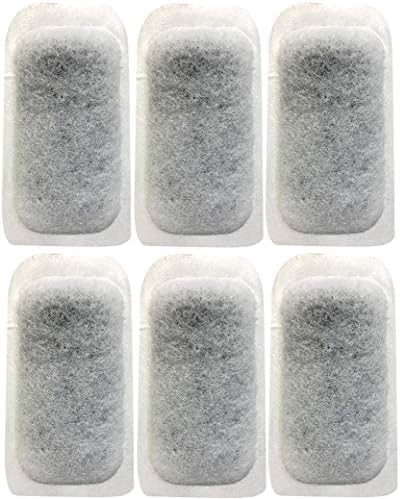 Penn-Plax Replacement Filter Media Cartridge for NuWave Betta Fish Tank Kit – 6-Pack