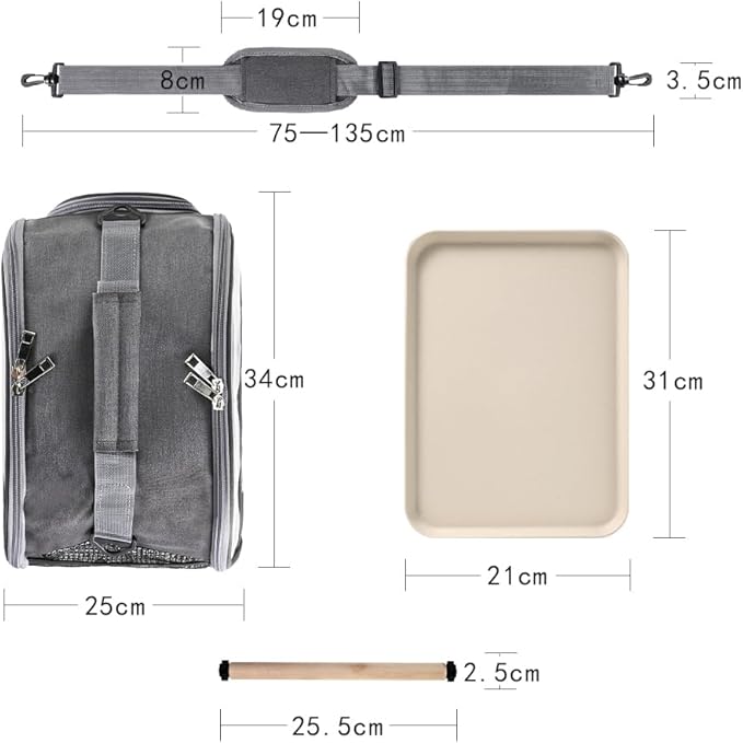 Bird Travel Carrier Portable Parrot Carry Transport Bag - Image 7