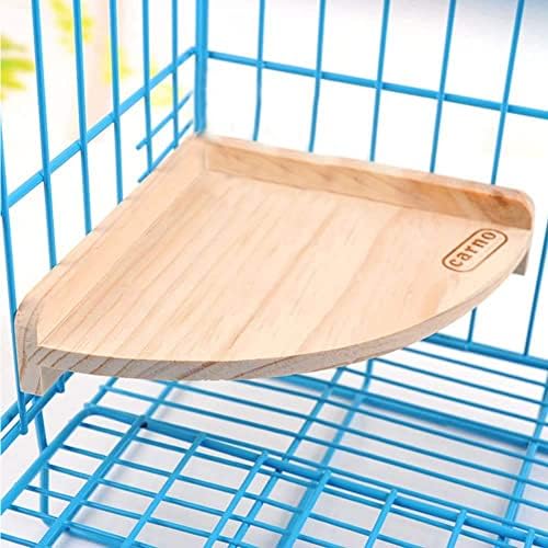 Litewoo Bird Perch Corner Platform Stand Shelf for Parrot Parakeet Cage