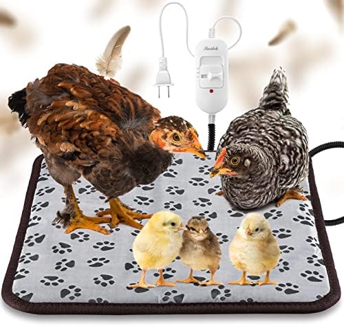 Hortsun 20W Heating Pad Chicken Coop Rabbit Cat Dog 110V Chew Resistant