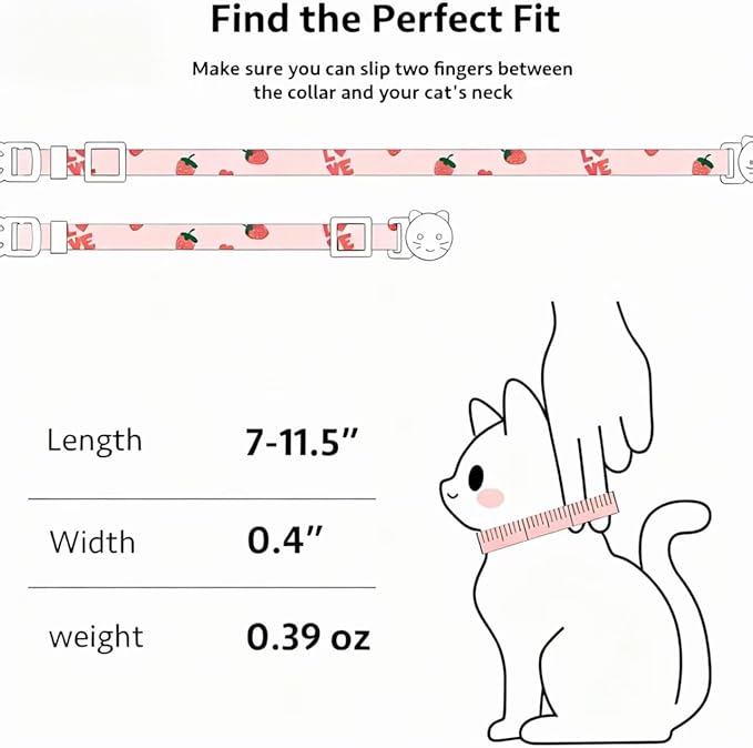 2-Pack Cotton Breakaway Cat Collar - Image 6