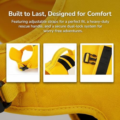 Dog Life Jacket with Chin Float & Toy