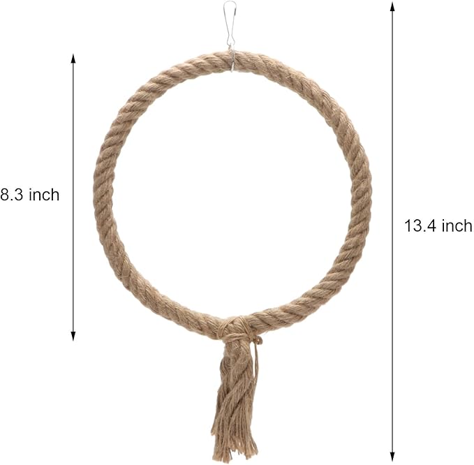 Bird Rope Swing Toy Parrot Climbing Perch Stand - Image 5