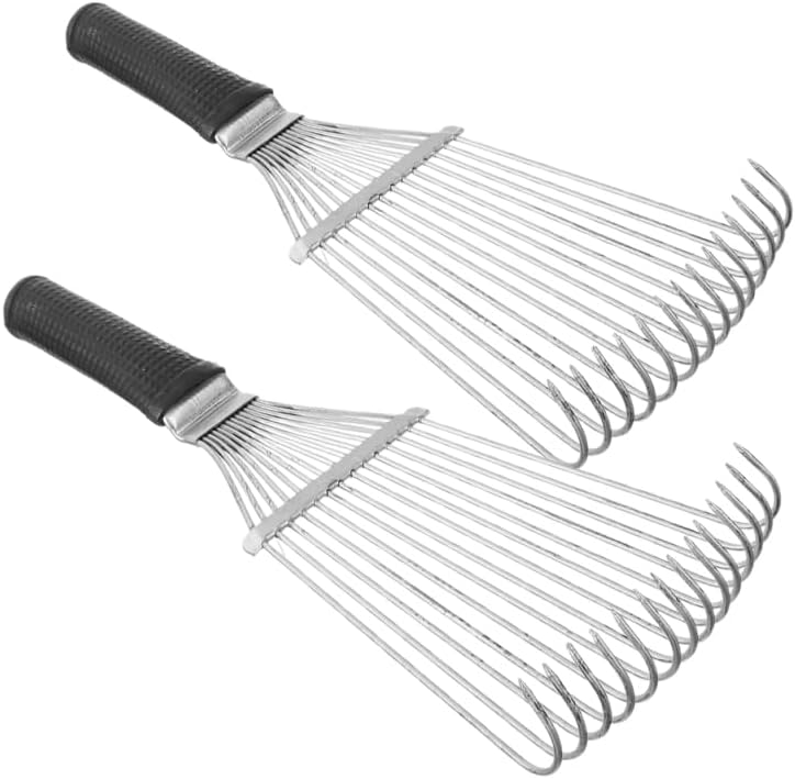 VICASKY 2pcs Livestock Grooming Rake Horse Mane and Tail Brush Furizzy Grooming Rake Versatile Animal Back Scratcher Deshedding Brush for Cashmere and Wool