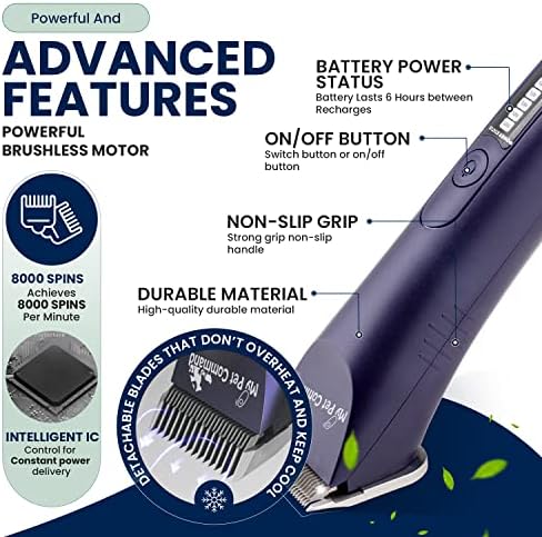 My Pet Command Professional Light Weight Cordless Dog Grooming Clipper