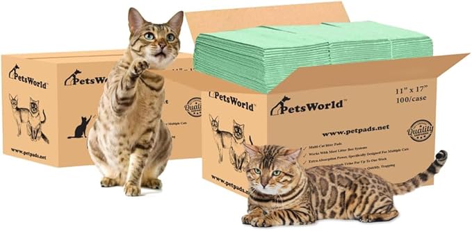 PETSWORLD Multi Cat Pad Refills by PETSWORLDsupplyforpets