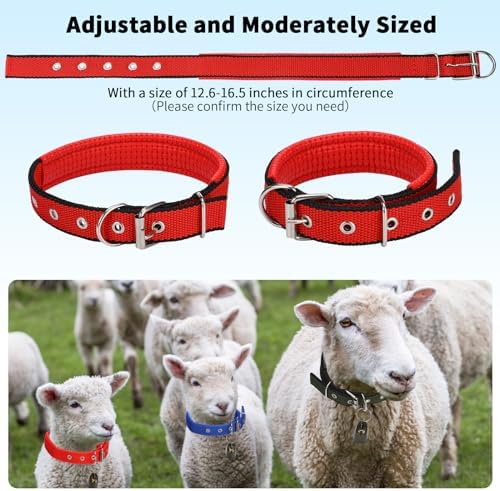 10 Sets Adjustable Goat Collars for Sheep Cows Horse Farm Animals