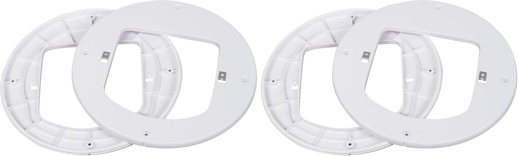 PetSafe Installation Adapter, Mounting Adapter for Installation of PetSafe Microchip Cat Flap and Manual Cat Flap, for Glass, Walls and Metal Doors, White (Pack of 2)