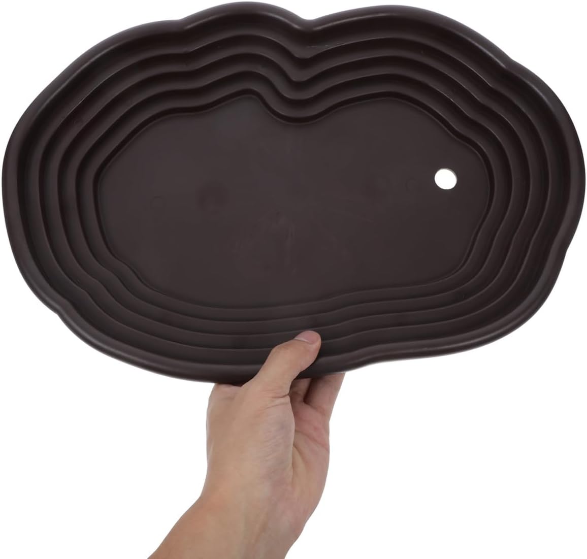 Kisangel Large Turtle Bathing Pool Coffee Color 15.35X10.43X1.77in Re