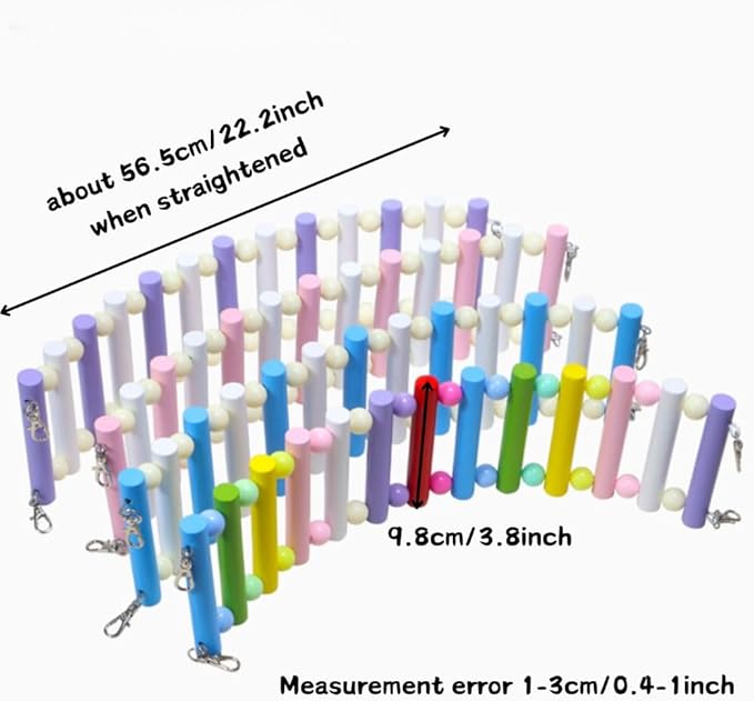 3PCS Bird Toys Bird Foraging Toys Chewing Hanging Birdcage Swing Cage - Image 4