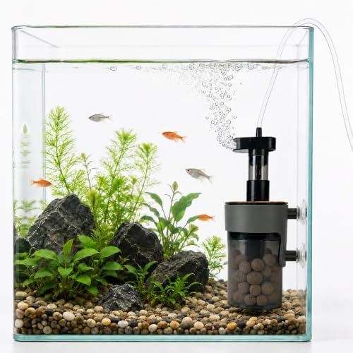 Aquarium Filter Air-Driven with Ceramic Balls, Medium