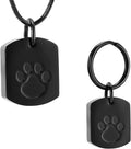 Minicremation Cremation Jewelry Urn Necklace for Ashes for Pet, Paw Print Memorial Ash Jewelry, Keepsake Pendant for Pet's Cat Dog's Ashes with Filling Kit