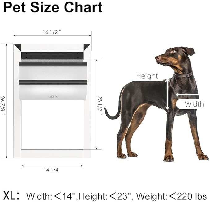 Rescumascer Aluminum XL Dog Door - Image 5