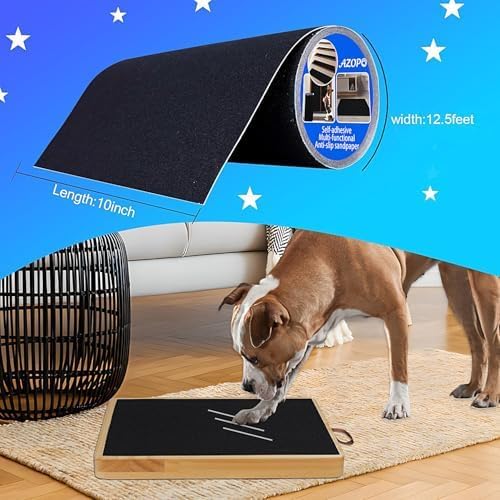 Dog Scratch Board,Dog Door Scratch Protector,Black, 10in×12.5ft
