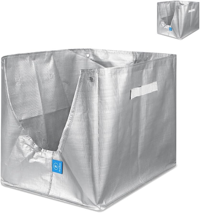 4 Pack Litter Box Liners F Compatible with Flip Litter Box Liner Type F, Reusable Liner Type-F with Carrying Handles