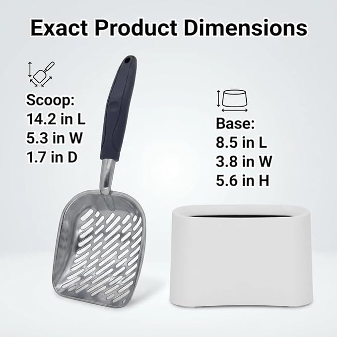 Heavy-Duty Metal Cat Litter Scoop - Image 2