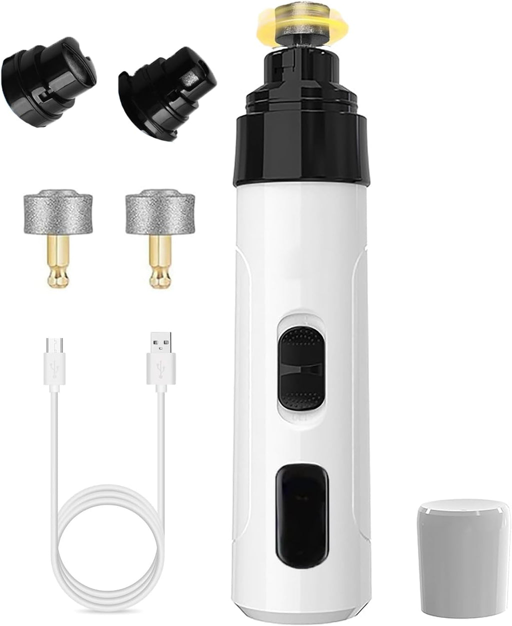 Silent Paws Quiet Pet Nail Grinder, 2 Replacement Heads