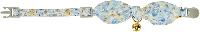 2 Pack Cotton Cat Collar, Removable Bowtie, Floral Pattern, Safety Breakaway - Image 7
