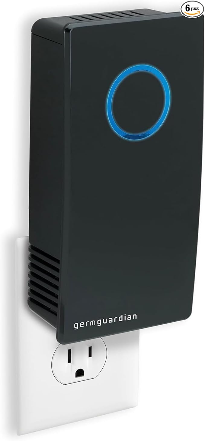 Germ Guardian GG1100B 7” Pluggable Small Air Purifier, Small Room Wall Air by GuardianTechnologies