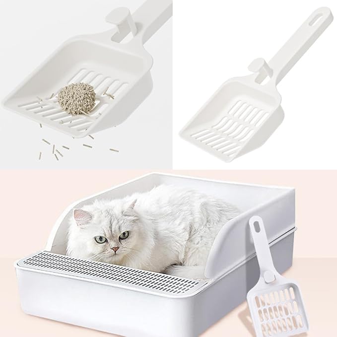2 Pack Cat Litter Scoop Non-Stick Cat Sifting Litter Scoop Shovel - Image 4