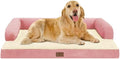Large Dog Bed Orthopedic Washable Extra Pink XL XLarge Big Dog Bed by Mekiy
