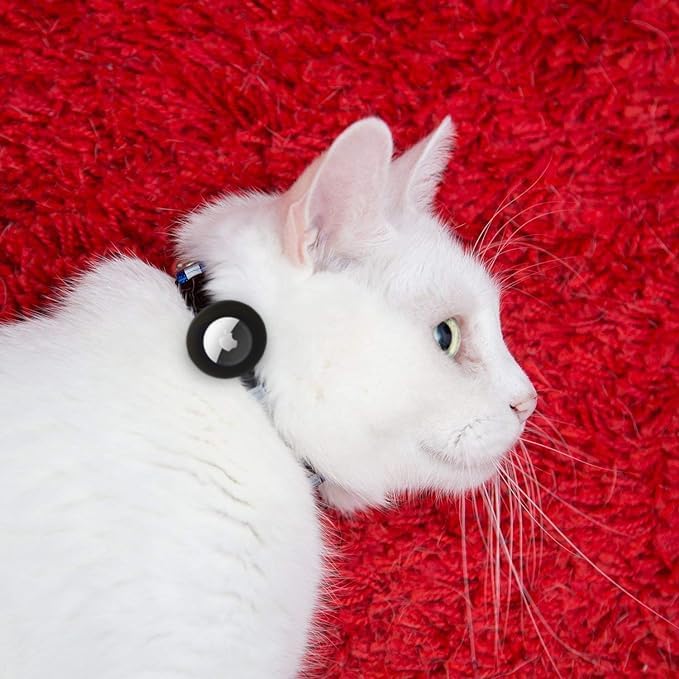 Reflective Cat Collar with AirTag Holders, with Bells, Solid & Safe Collars - Image 7