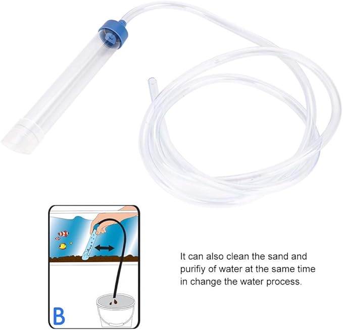 Restokki Aquarium Cleaning Pump Kit Small Fish Tank Cleaner Changing Water Tool - Image 8