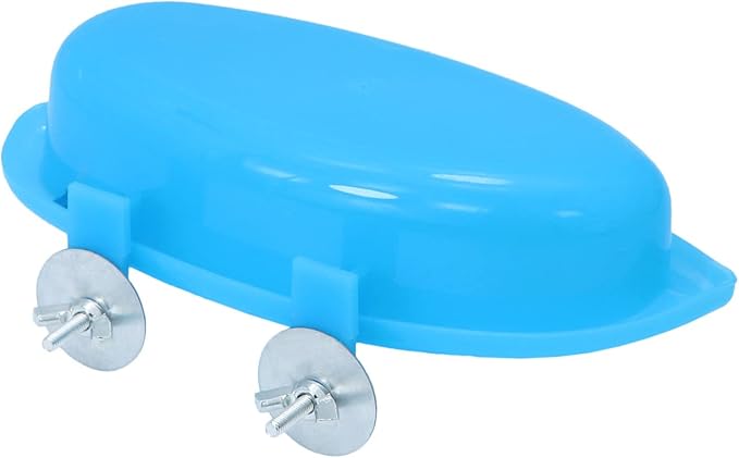 Wontee Bird Bath Box with Mirror Portable Parrot Hanging Bathroom Bathing Tub - Image 7