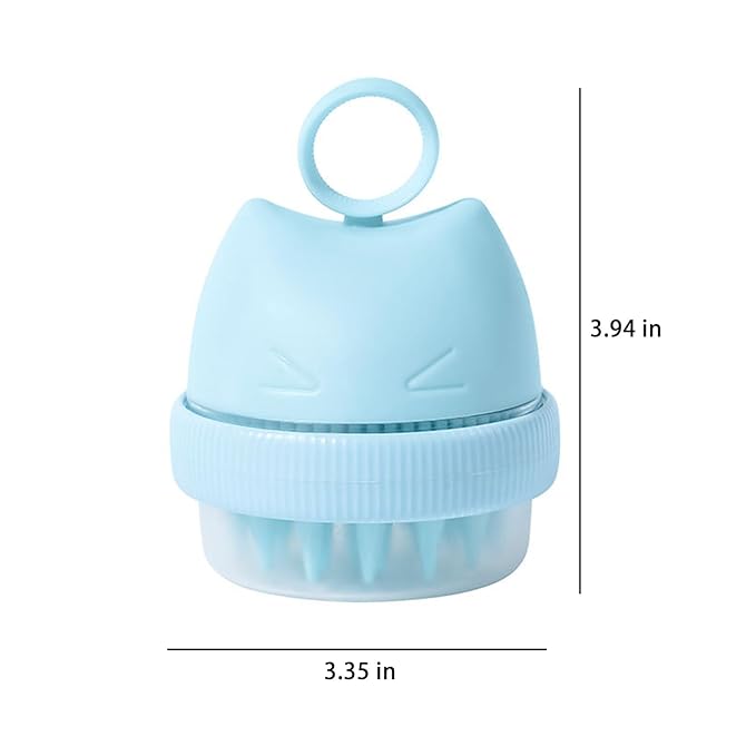 Silicone Cat Bath Brush – Pet Bathing Tool - Image 2