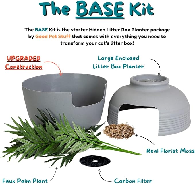 Good Pet Stuff Hidden Litter Box Planter, Decorative Cat Litter Enclosure - Image 5