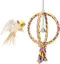 Litewoo Bird Swing Perch Stand Cotton Rope 2 Two Rings Toy by Litewoo