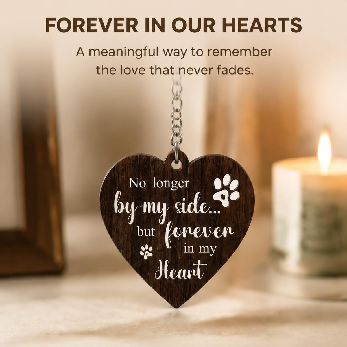 Pet Memorial Frame - 360° Rotating Double Sided 4x6 Photo Frame