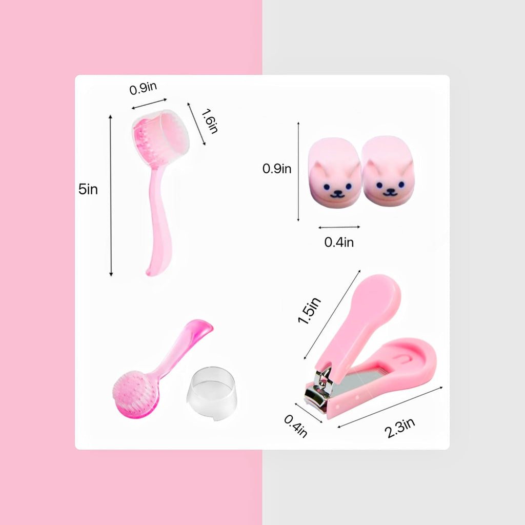 Hedgehog Bath Supplies Small Animal Bath Supplies Include Foldable Bathtub 1 Hamster Hedgehog Nail Clipper Trimmer 1 Cleaning Brush A Pair of Slippers