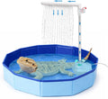 Foldable Reptile Bath Set, Bearded Dragon Pool with Flow Control Valve