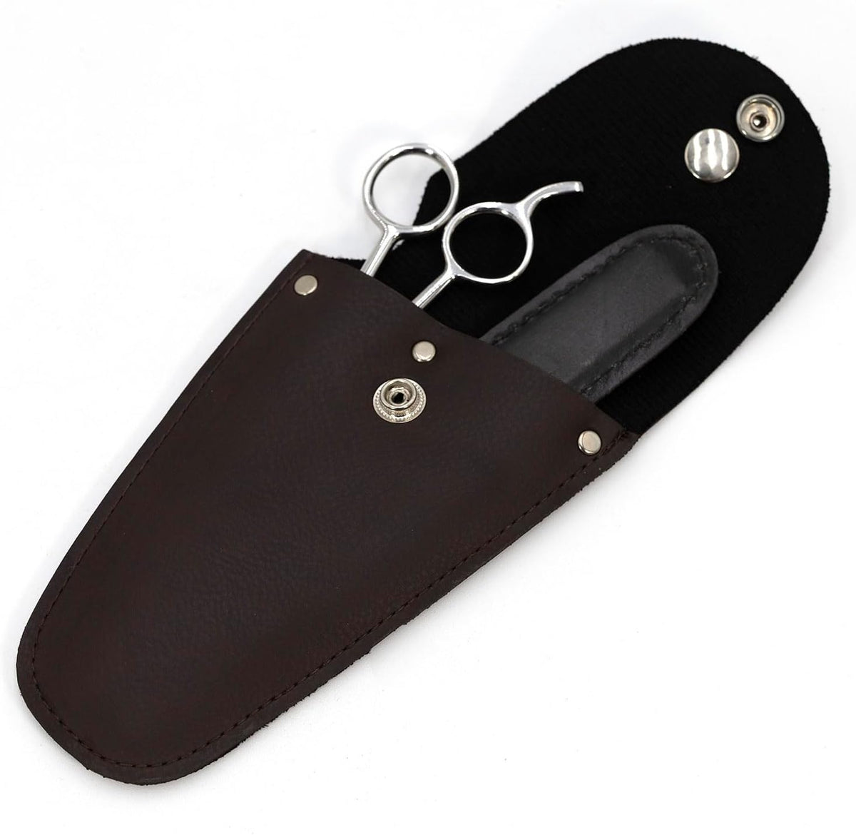 Jeffers Grooming Trim Kit 3 Piece Set - Stainless Steel Thinning Shears & Stripping Comb, Durable Leather Case With Belt Loop Flap, Portable Tools for Groomers, Farm Use or Routine Livestock