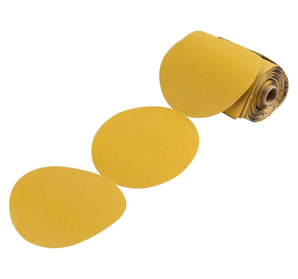 S SATC 100 PCS PSA Sanding Discs 6 Inch Adhesive Backed Sandpaper 220 Grit Sander Attachment for Drill Self Stick Aluminum Oxide Round Automotive Sandpaper with Sticky Back