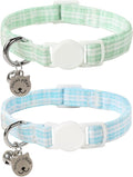 Lionet Paws 2pcs Pack Cotton Cat Collar, Breakaway Buckle by lionetpaws