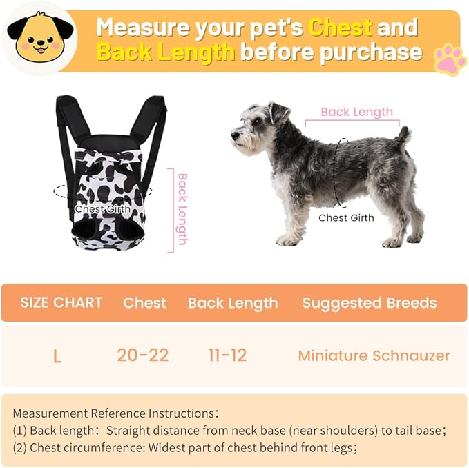Inspack Dog Backpack Carrier/Cat Carrier, Adjustable Pet Front Carriers Travel - Image 2