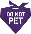 Do Not Pet Dog Bandana by TeesTails