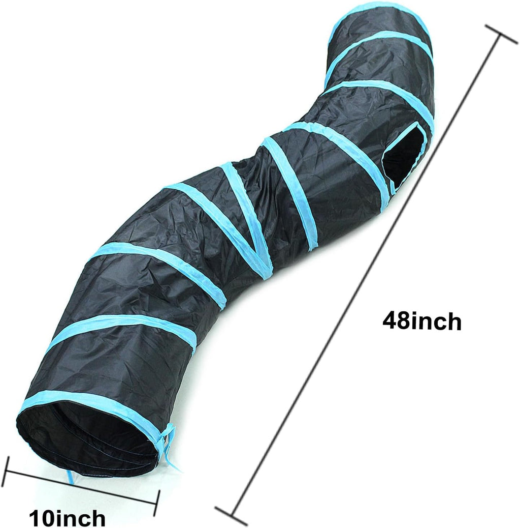 Bemodst Collapsible Cat Tunnels - 2/3/4/5 Way Interactive Maze for Kittens, Rabbits, Ferrets